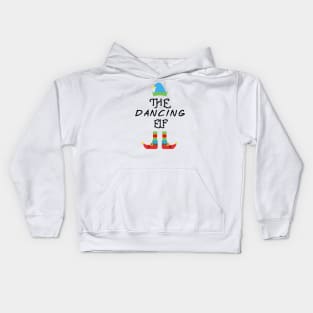 The Dancing Elf Matching Family Group Christmas Party Kids Hoodie